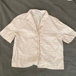 Everlane linen short sleeve button up
